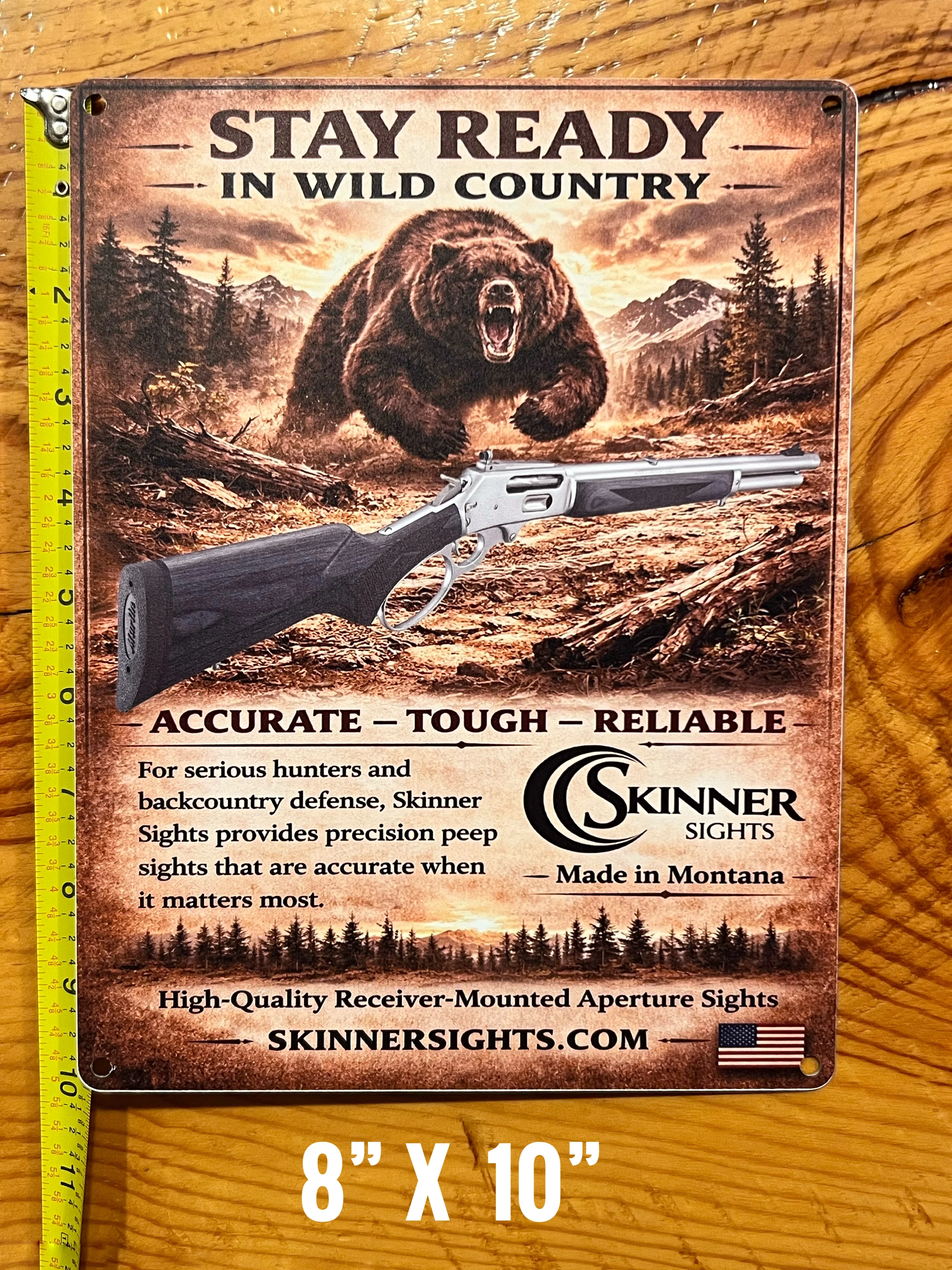 Charging Bear Sign - Image 3
